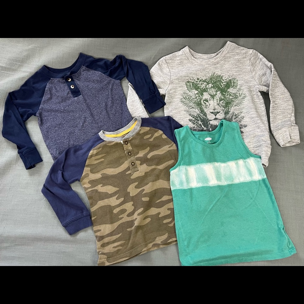 LOT 4PC boys tops size 4T